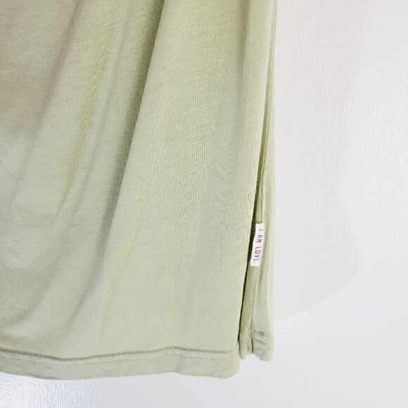 Quality Local Slow Fashion Designer Nicole Bridger Light Sage Green Top - Picture 4 of 6